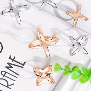 3PCS Women’s Scarf Buckle Set X-Shaped Knot Shawl Clip in Gold Silver Rose